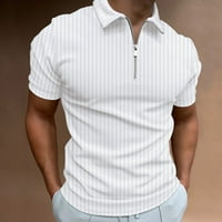 B91XZ majice za muškarce muško ljeto Čvrsto štampanje majica elastična isključi ovratnik kratkih rukava