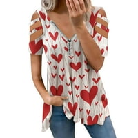 Ženske majice kratkih rukava s kratkim rukavima ispisane tees Crewneck Loose Classic verzija Slim Fit