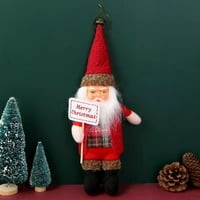 Privjesak za lutke shulemin lagana tkanina Santa Claus Oblik plišanog igračka ukras za zabavu