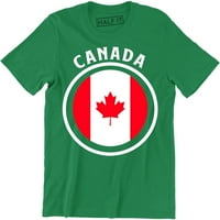 Kanada Pride Mens Funny Patriotsko novoelektrično retro osećaj kanadsku majicu javora