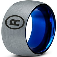 TUNGSTEN Registrirani zaštitni znak Simbol band prsten za muškarce Žene Udobnost Pokloni plavu kupolu