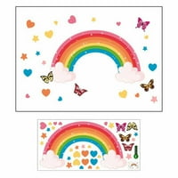 JPGIF Butterfly Star Love Wall naljepnica Dnevna soba Spavaća soba Dječja soba Dječji vrtić Rainbow