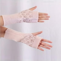 Kiplyki akcije Držite tople ženske rukavice djevojke pletene rukom bez prsta držite tople zimske rukavice