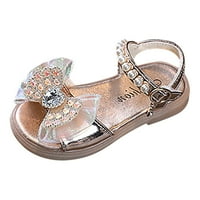 Dječje sandale Veličina Ljetne sandale Princess Girl Open TOE Sandale luk čvor Dječja modna tiho donje