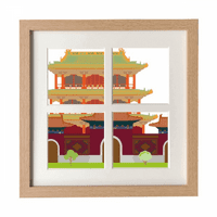 Kina Arhitektura Landmark Tradicionalni uzorak okvir Zidni tablici Prikaz zaslona