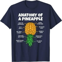 Tree Anatomija ananasa swinger smiješno naopako majica Ananas