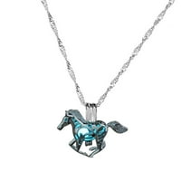 Ženski simpatični privjesak za konj na lancu Xmas poklon šarmantan poklon nakita