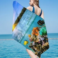 Ručnik za plažu plaža pokrivač od mikrovlakana za plažu super lagana šarena kupatila ručnik s peskama