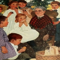 Domaćin djece baka i medenjarski poster Ispis Ethel Franklin Betts