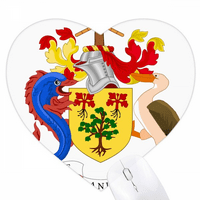 Bridgetown Barbados National Emblth Heart Mousepad gumeni mat igra
