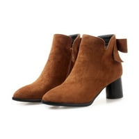 Wiueurtly Girls Boots Winter Latest Lijep dizajn Trend modni Cusp Bowknot patentni patent