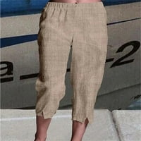 Nestručne pantalone za žene srušene povremene ženske pantalone za žene raste radne hlače visoke struk