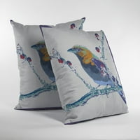Homeroots in. Robin patentni jastuk sa zipcem bacanja, ljubičasta, plava i bijela