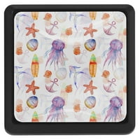 Jellyfish kvadratni ormarići za kvadratne ploče Dekor za ormarić za gardericu sa vijcima ladicama za