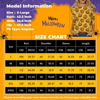 Vrhovi za žene rukav Crewneck Halloween Print majica Labica pulover casual bluza narančasta 2xl