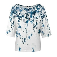 Košulje za žene Loase Fit Boho labava bluza Jedna plus veličina cvjetna otisnuta ramena ženske vrhove