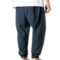 Prednjeg swalk muns opremljena srednja struka Loungewear Drawstring Ležerne pantalone Ljetne elastične
