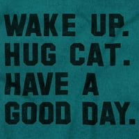 Probudi se zagrljaj mačke imaju dobar dan Muška grafička majica Tees Brisco Brends X