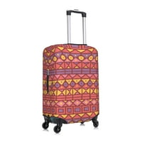 Turistički kofer prtljage pokrivač, retro geometrijski oblici Elastični zaštitni kofer za pranje kofera,