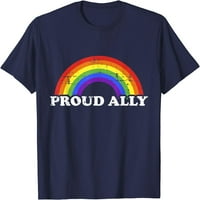 Tree Ponosan sa Ally s duginom zastavom za majicu gej i lezbijke ponosa