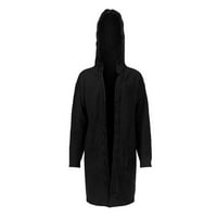 Xinqinghao ženski kaputiški kaput dugi rukav džepovi pleteni šuplji kaput čvrsta boja otvoreni prednji