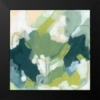 Vest, jun Erica Crni moderni uokvireni muzej Art Print pod nazivom - Smaragdna oluja IV