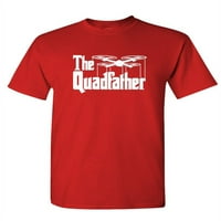 Quadfather - unise pamučna majica majica, vojna, 3xl