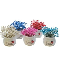 DIY ne blede Gipsfila Dekor Prekrasan suhi cvijet Desktop ukrasi sa keramičkom vazom za kućnu trgovinu
