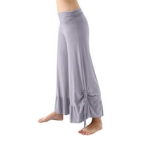 CAICJ znojan hlače za ženske ženske visokog visokog struka Plevene čvorove HEM HAM hlače patentne pantalone