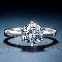 Jiyugala prstenovi za žene dijamantni prsten cirkon zaručnički zaručni prsten