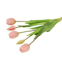 Velitoy veštački buket cvijeće PU tulip sa stvarnim dodirom lažnog biljnog ukrasa za vjenčanu zabavu