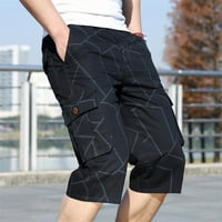 Jsaierl Teretne kratke hlače za muškarce opuštene fit multi džepove kratke hlače na otvorenom kratke