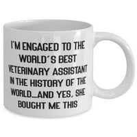 Smiješan zaručnik, angažovan sam za najbolji svjetski veterinarski asistent u historiji, jedinstvenog