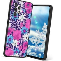 Spring-Pink-Retro-Floral-COLTAGECORE-Torbica za Samsung Galaxy A 5G za žene Muška Pokloni, Mekani silikonski