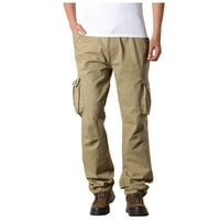 Kakina s pantalone za muškarce čišćenje muške plus veličine čistog pamučne multi-džepnih dodataka otpornih