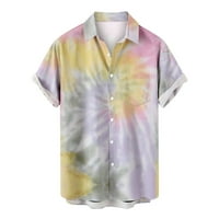 Na klirensu Havajska majica za muškarce Ljetna modna kravata Dye Ispis kratkog rukava dolje majice na