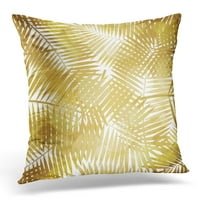 Bijeli zlatni palminski list crni apstraktni jastučni jastučni jastučni poklopac jastuk futrola