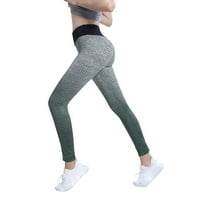 Ociviesr casual visoki trčanje gradijent ubode joge tamne tanke ženske fitness gamaše hlače struine
