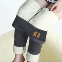 HFYIHGF Fleece obložene gamaše za žene debele termalne joge hlače Čvrsta tempija za kontrolu nogu visokog
