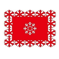 Wanwan božićni placemat Xmas Theme Anti-ljuštenje izdubljeno izvajanje čaplje posuđe posuđe za kuhanje