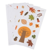 Hemoton listovi Dan zahvalnosti Crtani naljepnica Pumpkin Maple List Creative Window naljepnica