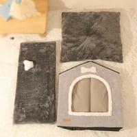 Prijenosni kućni krevet za pse Toplo gnijezdo skrovište štenad od kućnog kućnog kućnog kuha za spavanje