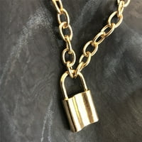 xinqinghao novi zaključani privjesak za lonac šarm ogrlica za žene za žene nakit poklon zlato