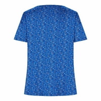 Zpanxa Ljetni vrhovi za žene Trendy Casual Cap rukav čipka za šištanje majice bluza, labavi V izrez