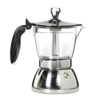 Rosarivae Veliki kapacitet čajnik za kavu od nehrđajućeg čelika Moka Pot espresso kafe