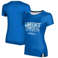 Ženska plava Lawrence Tehnološka majica Blueg Devils fudbal