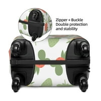 Poliesterski elastični poklopac za prtljag, jagoda cvjetni grafiti za zaštitni kofer za prah za kofer