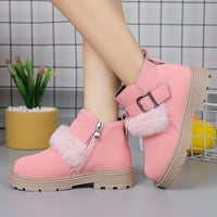 Kali_store Girl's Boot Djevojke čizme za snijeg Topla mekana potplata protiv klizanja cipele sa klizanjem