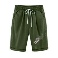 Hvyesh Plus size pamučne kratke hlače Žene Ljeto HIGH struk Ležerne prilike Comfy Shorts Beach Lounge