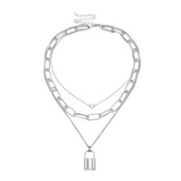 Ogrlice Chaolei za žene pretjerana lanac retro trend višeslojni džemper lanac oblik oblika ogrlica ogrlica